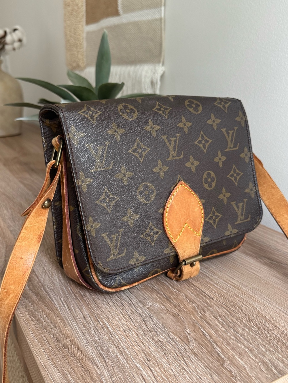 ✅AUTH✅LOUIS VUITTON CARTOUCHIERE MM CROSSBODY BAG - Picture 4 of 14